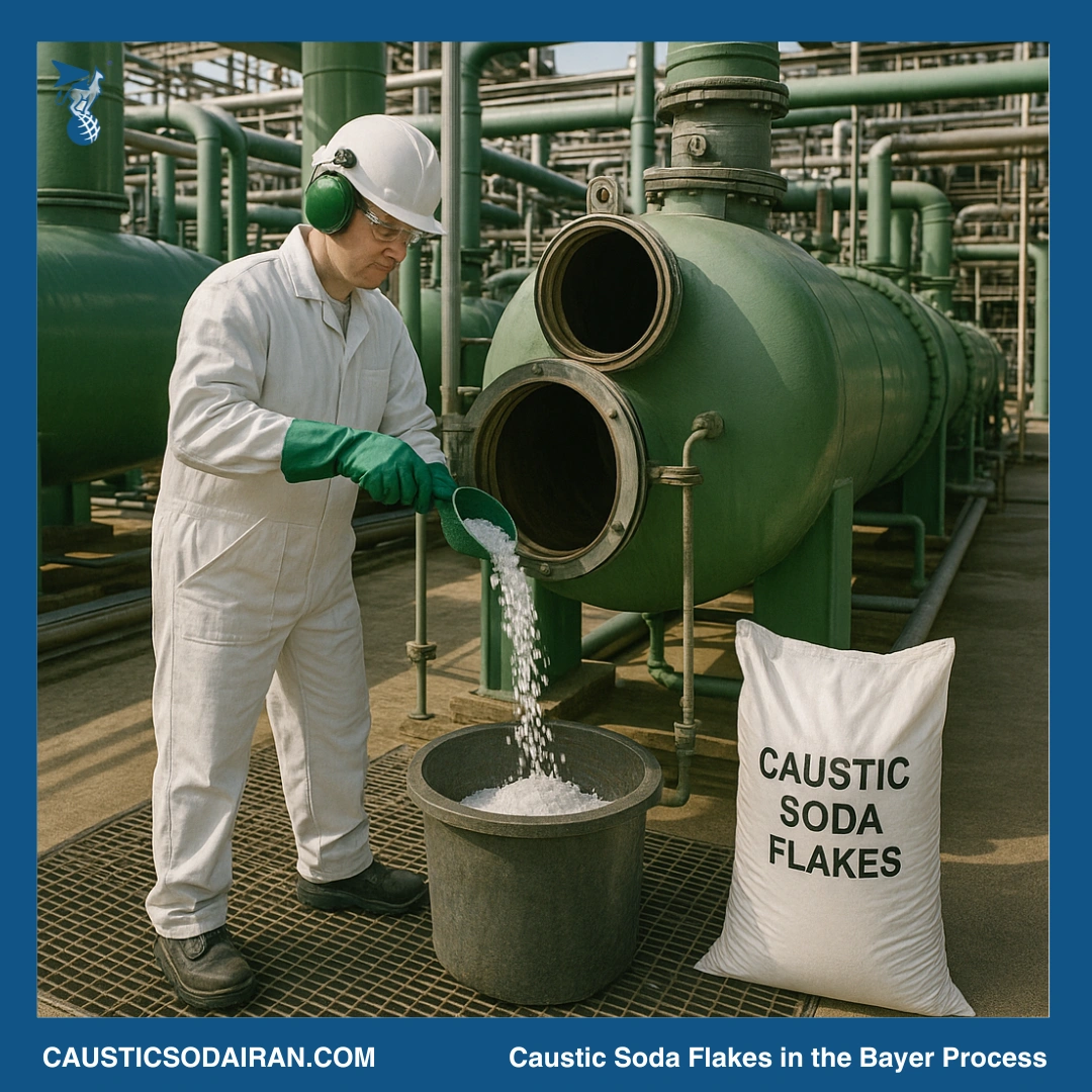 caustic soda flakes in the bayer process