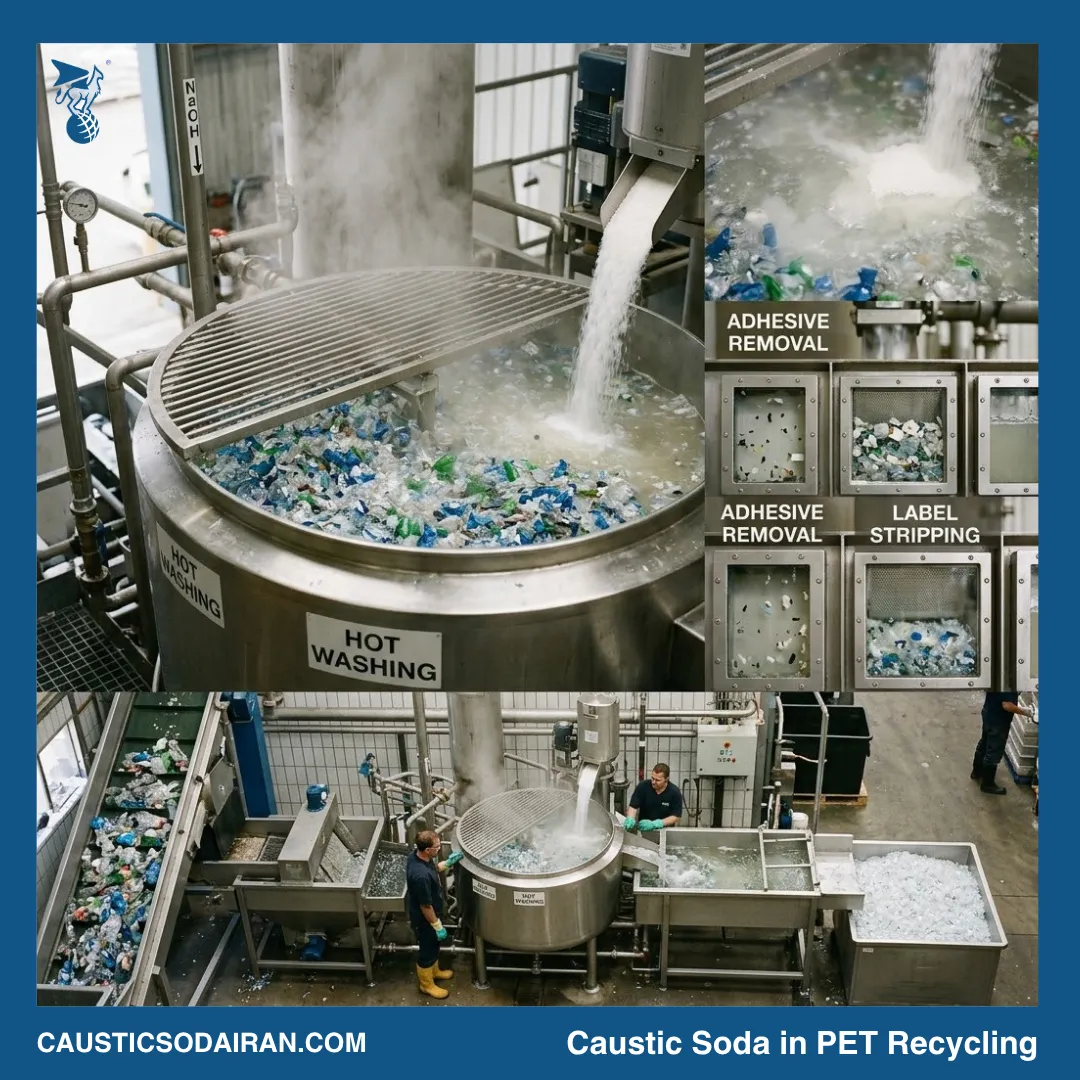 Caustic Soda in PET Recycling