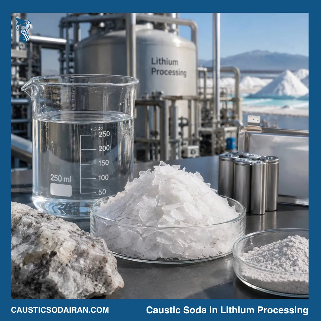 Caustic Soda in Lithium Processing